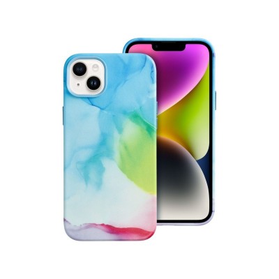Husa iPhone 14 Plus, Magsafe, Microfibra La Interior, Multicolor Spalsh
